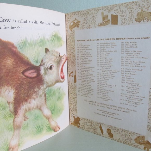 Vintage 1977 Little Golden Book Baby Farm Animals Hardcover by Garth Williams - Picture 6 of 10